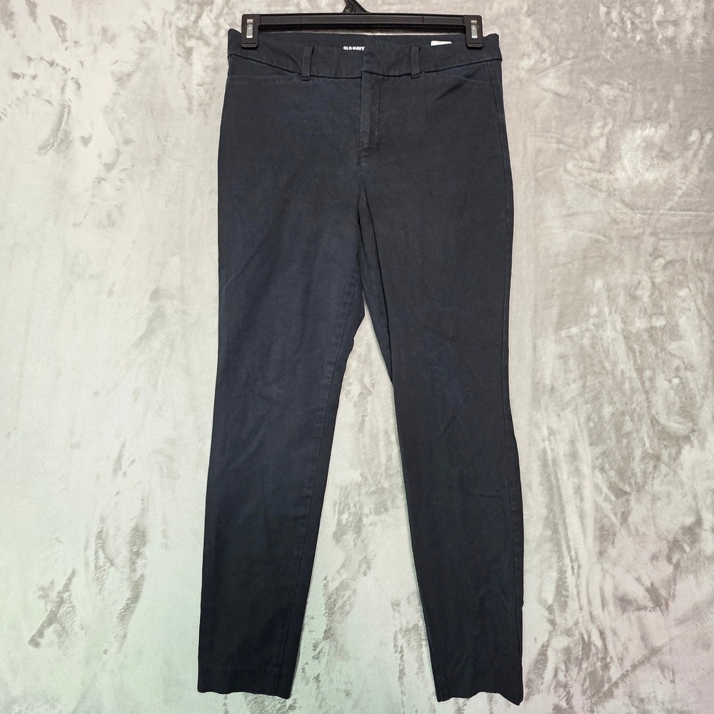 Old Navy Pixie High-Rise Never-Fade Black Slim Ankle Pants Size 8 Womens